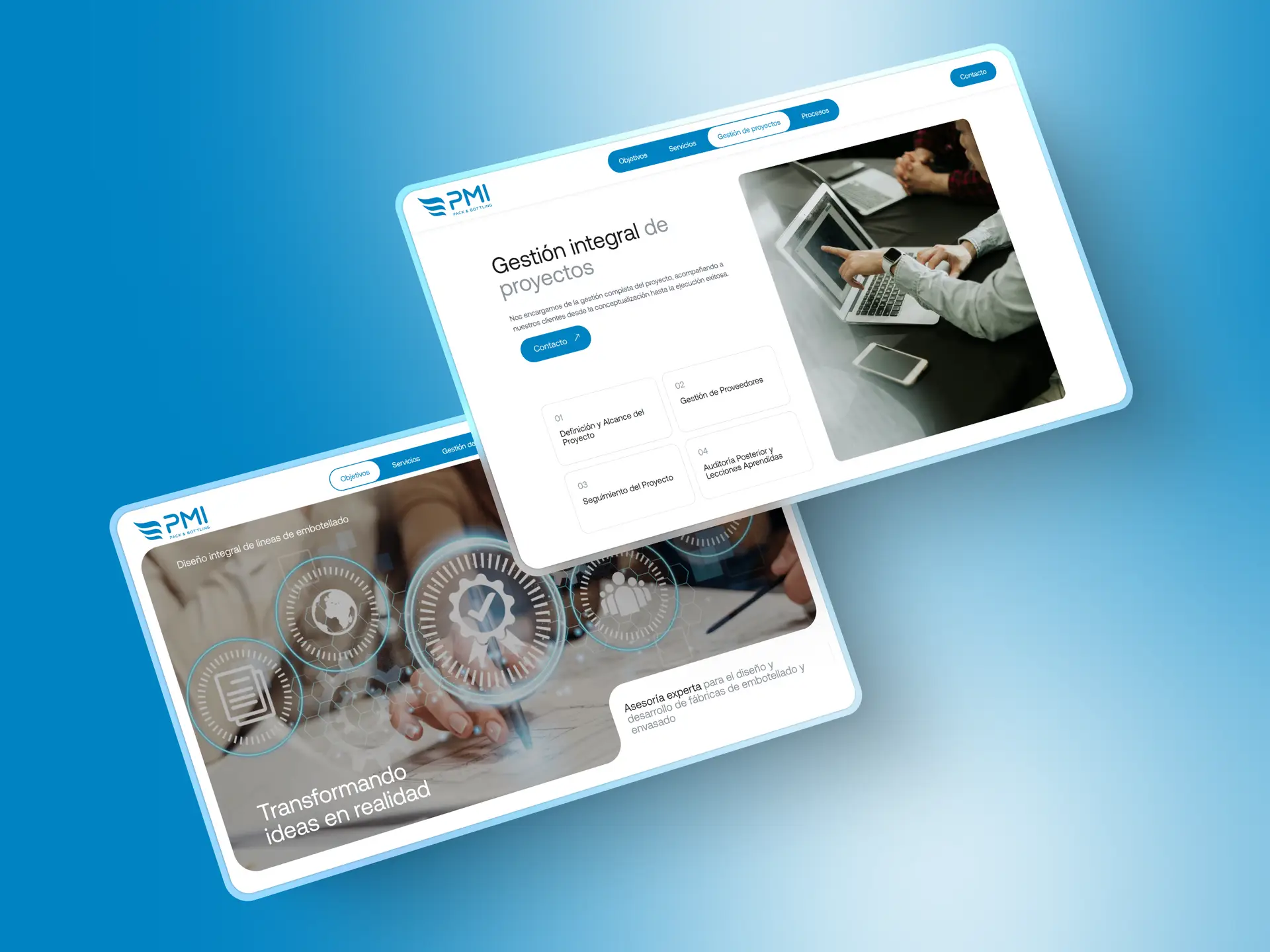 Diseño web para PMI